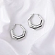 hexagonal steel earrings                 United States
