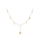 New 2021 Trend 6mm 8mm 10mm 14K Gold  women Coin pendant necklace