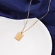 gold letter pendant necklace