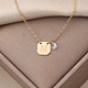 letter brand diamond necklace