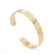 JB036 women 14K stainless steel ins gold wavy bracelet  jewelry