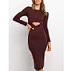 jersey long sleeve maxi dress