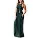 long sleeve plain maxi dress