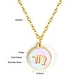 stainless steel shell pendant