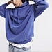 blue oversize hoodie