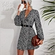 white black floral dress
