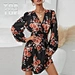 Allover Print Dress，new look shirred dress，pink shirred dress，shirred bodice midi dress