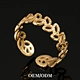hollow leaves rings      18K gold ring      Stainless steel ring             United States   Jewelry