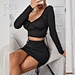 Sweetheart Neck Knot Side Crop Top  Drawstring Bodycon Skirt