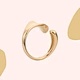 single leaf rings           18K gold ring    United States      Stainless steel ring   Jewelry