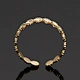 concave convex geometric rings     18K gold ring   Stainless steel ring    United States    Jewelry