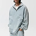 High quality rib design Men's drawstring hoodie