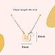 letter brand diamond necklace