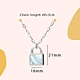 gold lock necklace