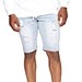 custom men's washed jean shorts