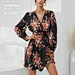 Allover Print Dress，new look shirred dress，pink shirred dress，shirred bodice midi dress