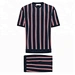 stripe fabric blue and red