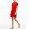 polo style dress，polo dresses on sale，red polo dress