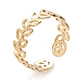 JR0085 ebay hot sale fashion stainless steel gold hollow leaves ring Jewellery  Free Sample