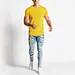 custom splash pattern men's jeans
