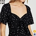 polka dot mini dress