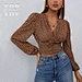 deep v neck blouse
