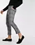 custom gray plaid skinny pants