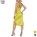 sleeveless cowl neck dress