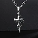 flame cross pendant necklace                      United States