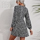 white black floral dress