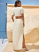 white bodycon bandage dress