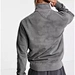 half zip ribbed sweater