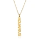Zodiac Letter Gold Necklace