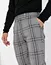 custom gray plaid skinny pants