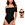 black tie back off the shoulder bodysuit