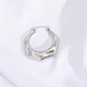 C shaped undulating earrings                                        United States