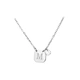letter brand diamond necklace