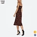 leopard print chiffon dress