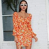 short one shoulder ruffle