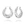 C shaped small point hole earrings                                  United States