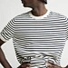 striped rib knit fabric