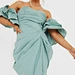 ruffle off the shoulder dress