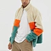 custom color block jacket