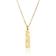 Zodiac Letter Gold Necklace
