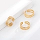 Hollow cross ring        18K gold ring      United States    Stainless steel ring   Jewelry
