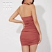 halter short sleeveless bridesmaids dresses