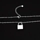 gold lock necklace