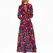 long sleeve red maxi dress