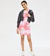 satin tie dye dress，tie dye beach dress，tie dye dress shirt