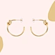 Fashion big C shaped earrings                      U.S.A